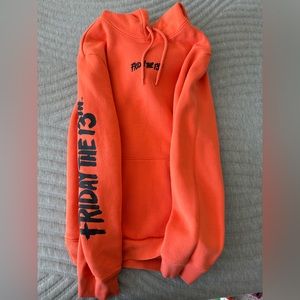 Friday the 13th Orange H&M hoodie sweater
